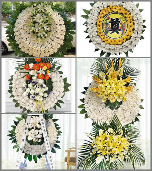 山东青岛平度市南村镇沙梁东村花圈速递
